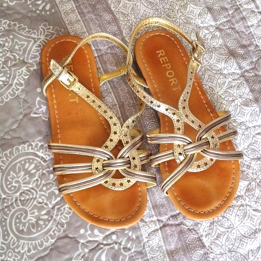 Report brand Gold Sandals